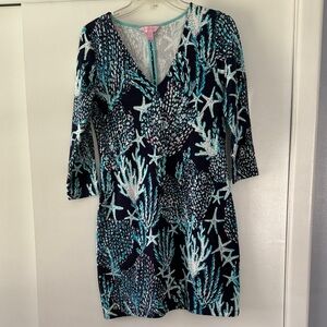 Lilly Pulitzer Starfish and Coral Print Dress
